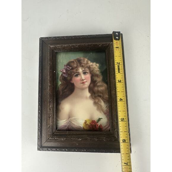 Artopaint Head Series Publ. By A. Holzman - Pretty Women Victorian Framed - Picture 2 of 4